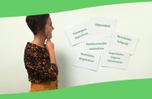 Laura Bilbao enseña las especializaciones en nutrición